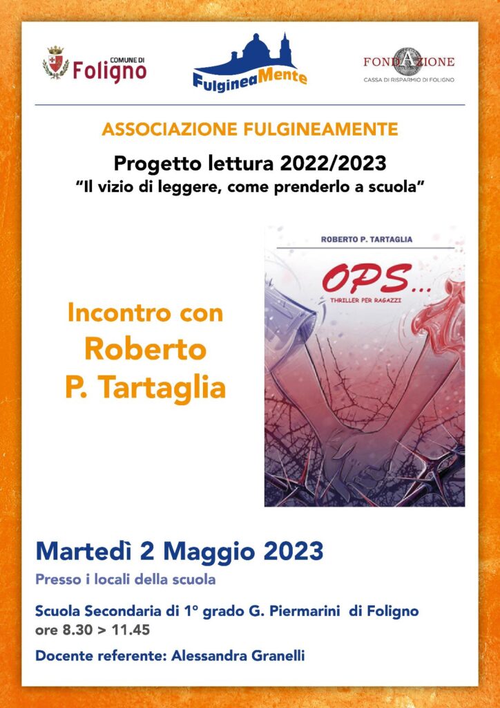 Incontro con Roberto Tartaglia (Scuola Media Piermarini 2 maggio 2023)